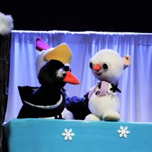 Pingwin i bałwanek - pacynki