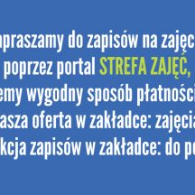 zapisy na zajęcia poprzez Strefę zajęć