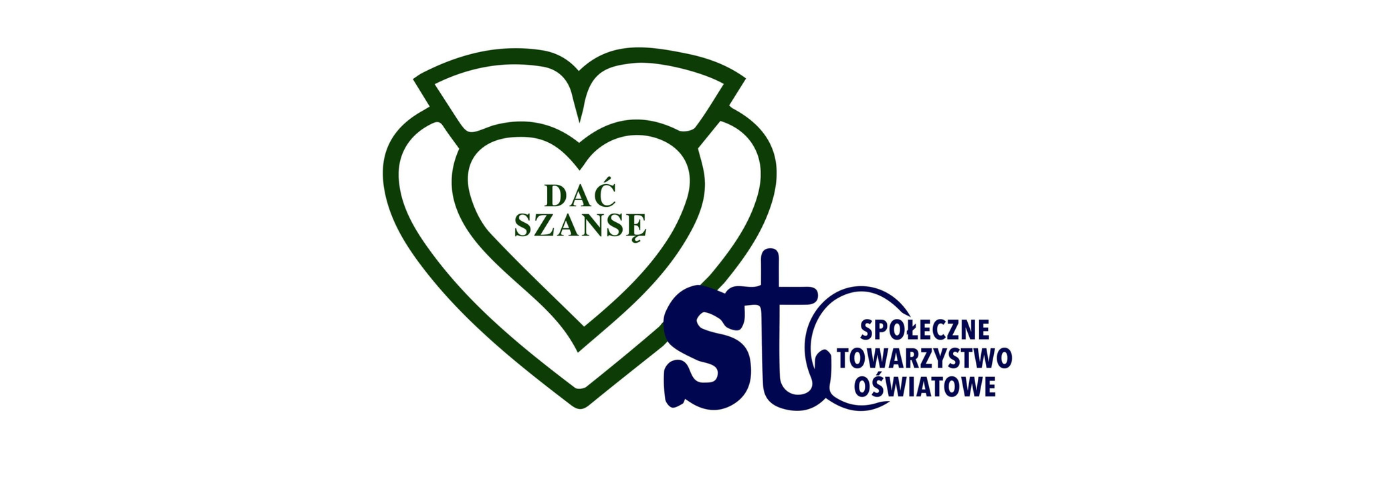 logo dać szansę - dwa zielone serca wpisane w siebie